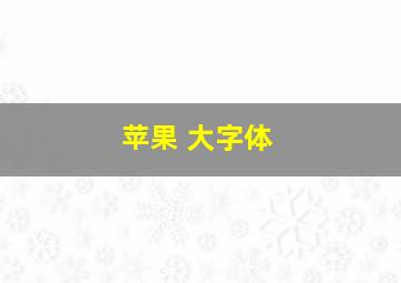 苹果 大字体